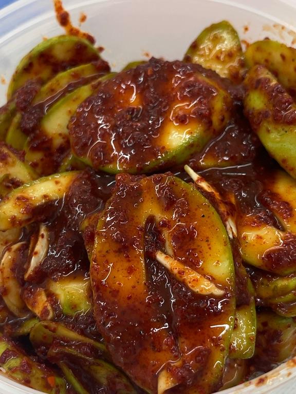 Xoài bao tử xốt cay