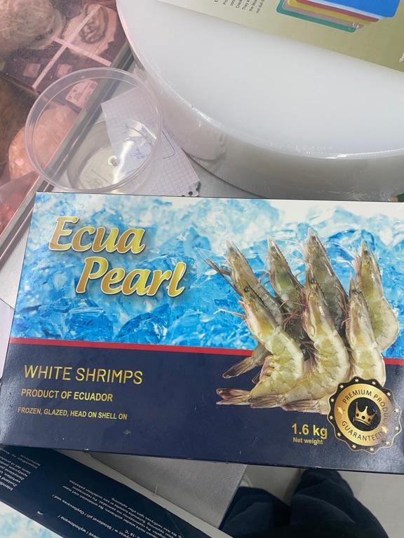 Tôm thẻ trắng Ecua Pearl 30/40 1.6kg