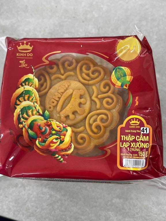 Bánh Trung Thu Kinh Đô Thập Cẩm Lạp Xưởng 1 trứng 150g