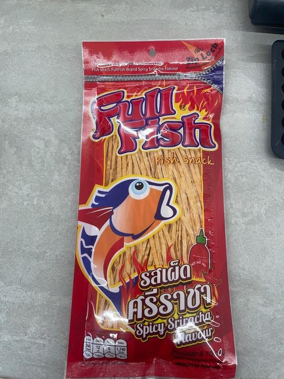 Full Fish Snack Spicy Sriracha Flavour 70g