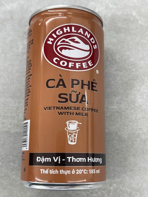 Highlands Coffee Cà Phê Sữa 185ml