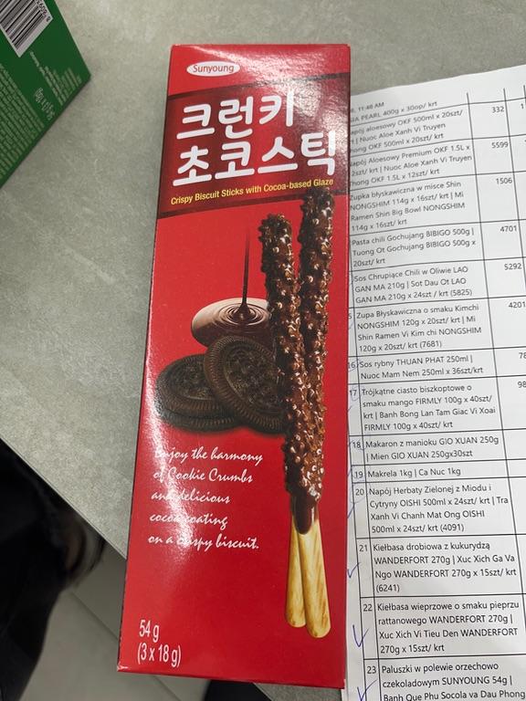 Sunyoung Crunky Choco Stick 54g