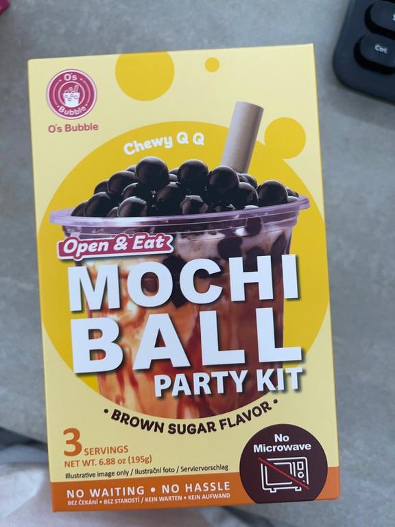 O's Bubble Mochi Ball Party Kit Vị Đường Nâu