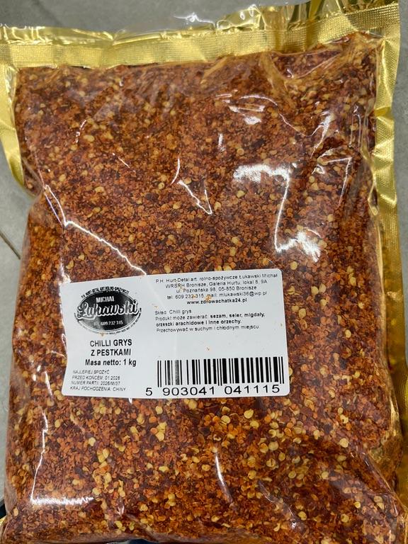 Ớt khô mảnh có hạt (Chilli Grys)