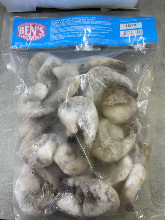 Tôm đông lạnh Ben's Easy Kitchen 16/20 750g