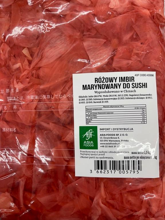 Gừng hồng muối ăn sushi 1,5kg